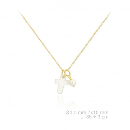 Silver Necklaces with Mother of Pearl