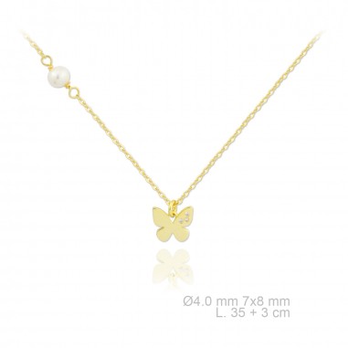 Silver Necklaces with Mother of Pearl