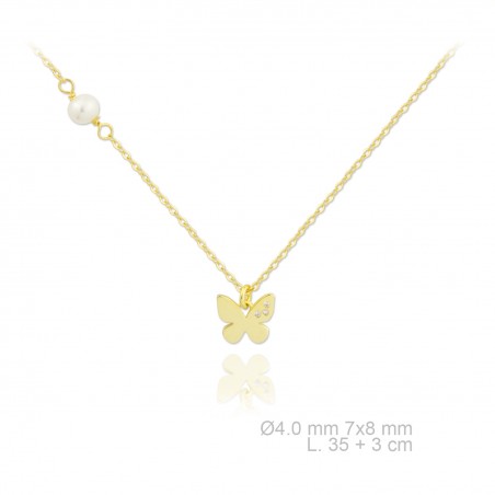 Silver Necklaces with Mother of Pearl