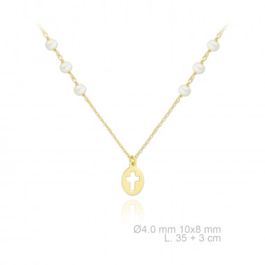 Silver Necklaces with Mother of Pearl