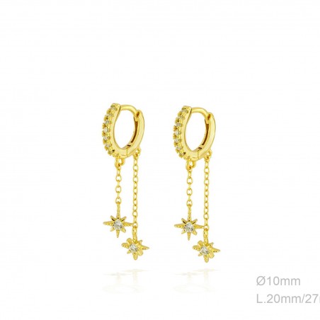 Boucles d'oreilles Zircons