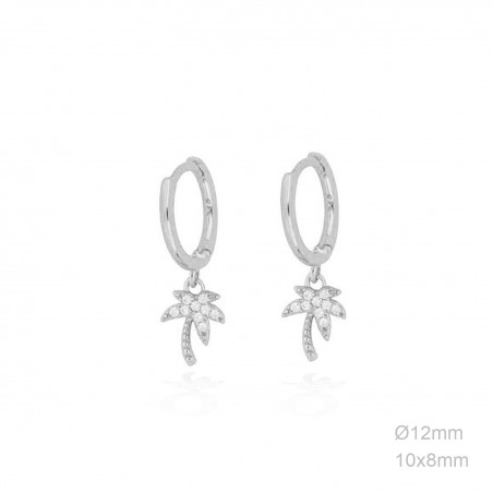 Pendientes Aro Palmera Circ