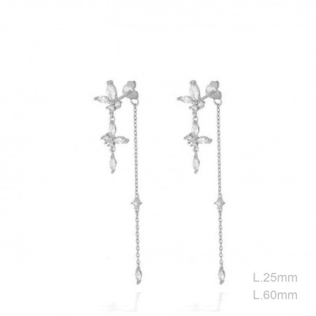 Boucles d'oreilles Zircons