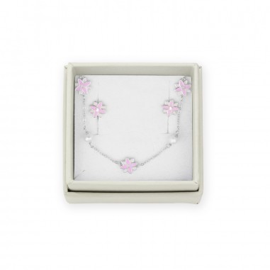 Juego de Plata de Ley - Pendientes y gargantilla