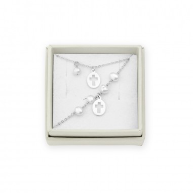 Argent Sterlin Pack - Tour de cout et bracelet