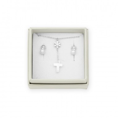 Sterling Silver Pack - Earrings and necklace