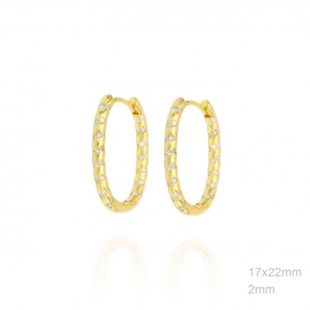 Boucles d'oreilles Zircons