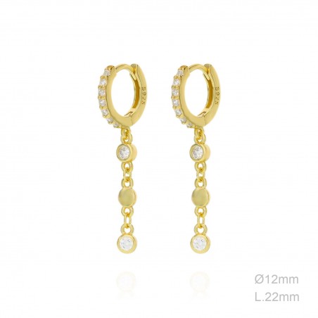 Boucles d'oreilles Zircons