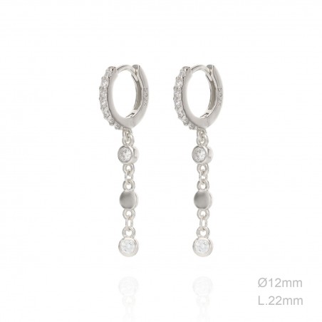 Boucles d'oreilles Zircons