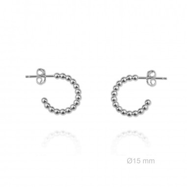 Boucles d'oreilles Argent lisse