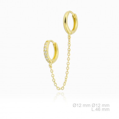 Silver Earrings with Cubir Zirconium