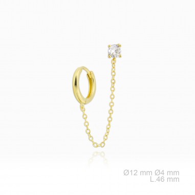 Silver Earrings with Cubir Zirconium