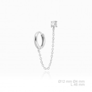 Silver Earrings with Cubir Zirconium