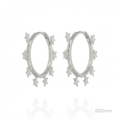 Boucles d'oreilles Argent lisse
