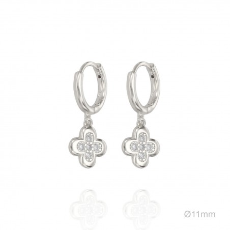 Pendientes Aro Cruz Circ 