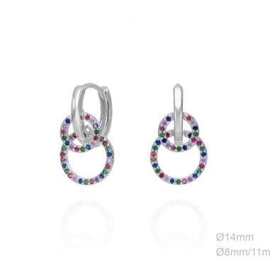 Boucles d'oreilles Zircons