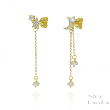Boucles d'oreilles Zircons