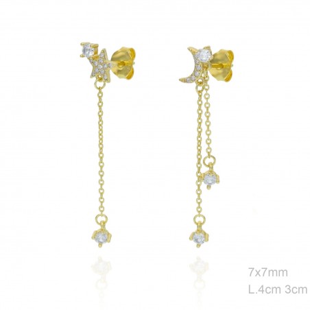 Boucles d'oreilles Zircons