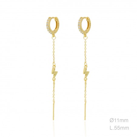 Boucles d'oreilles Zircons