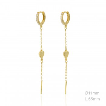 Boucles d'oreilles Zircons