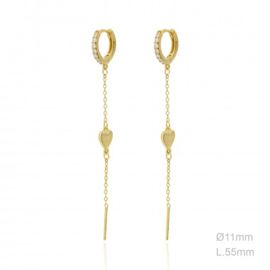 Boucles d'oreilles Zircons