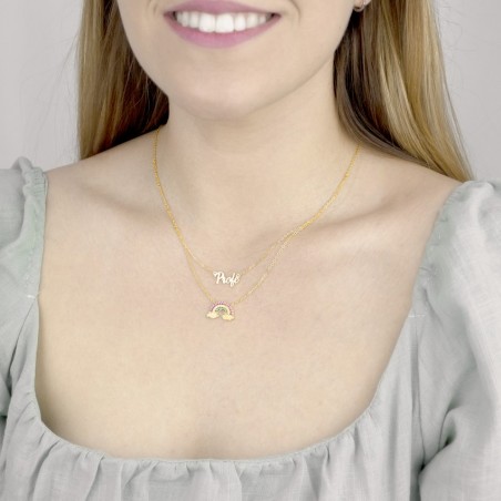 Gargantilla de Plata de Ley y circonitas