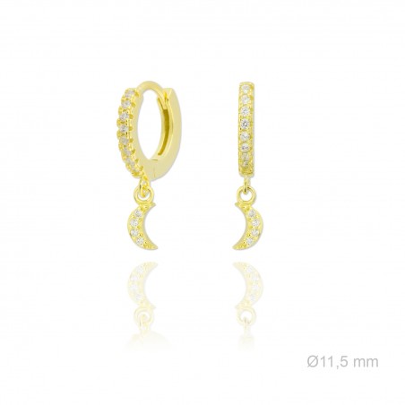 Boucles d'oreilles en Argent avec oxyde de zirconium