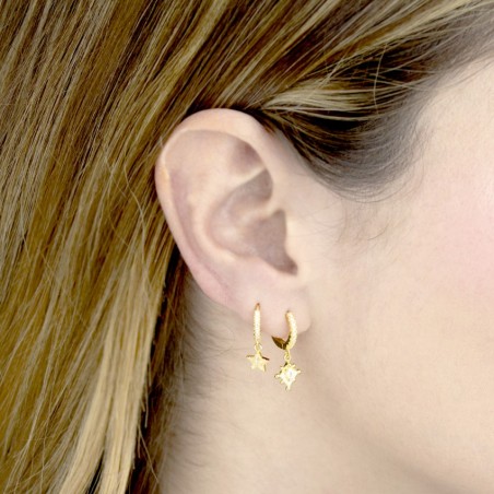 Boucles d'oreilles en Argent avec oxyde de zirconium