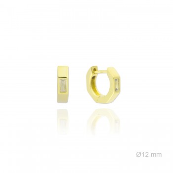 Silver earrings with cubic...