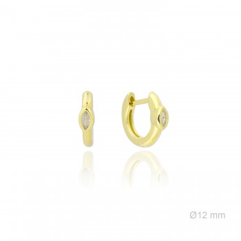 Silver earrings with cubic...