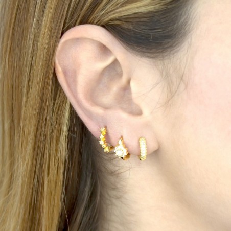 Boucles d'oreilles en Argent avec oxyde de zirconium