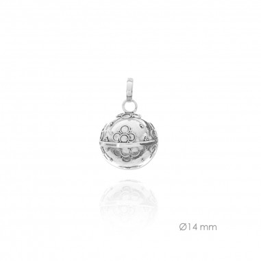 Llamador de Ángel de Plata de Ley 14mm