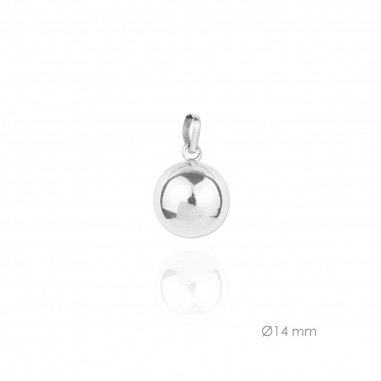 Llamador de Ángel de Plata de Ley 14mm