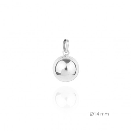 Llamador de Ángel de Plata de Ley 14mm