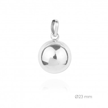 Llamador de Ángel de Plata de Ley 23mm