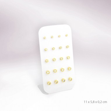 Display - 10 pairs of earrings (screw clasp)