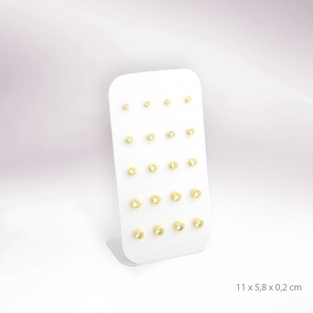 Display - 10 pairs of earrings (screw clasp)