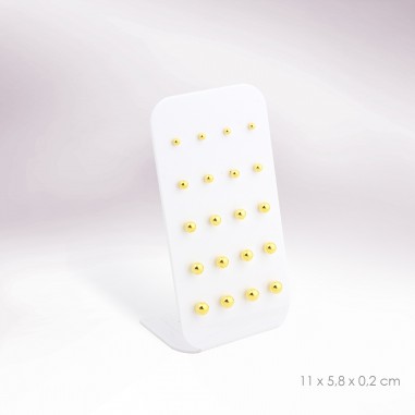 Display - 10 pairs of earrings (screw clasp)