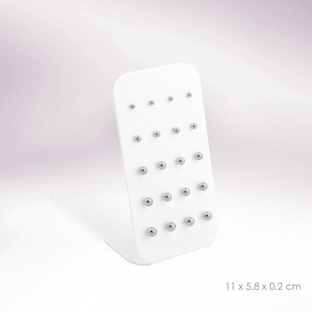 Présentoir - 10 paires de boucles d'oreilles (fermoir à vis)
