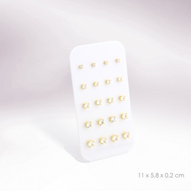 Display - 10 pairs of earrings (pressure clasp)