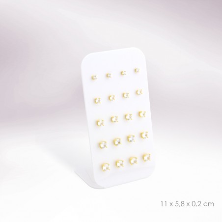 Display - 10 pairs of earrings (pressure clasp)