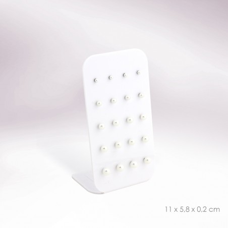 Présentoir - 10 paires de boucles d'oreilles (fermoir poussette)