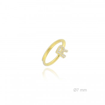 Bague en Argent | R