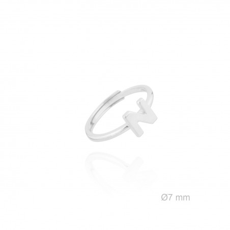 Silver ring | Letter N