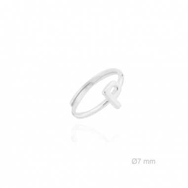 Silver ring | Letter P