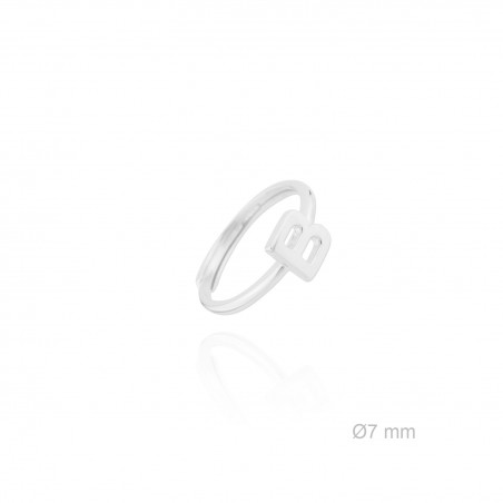 Silver ring | Letter B
