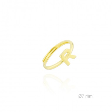 Bague en Argent | Lettre R
