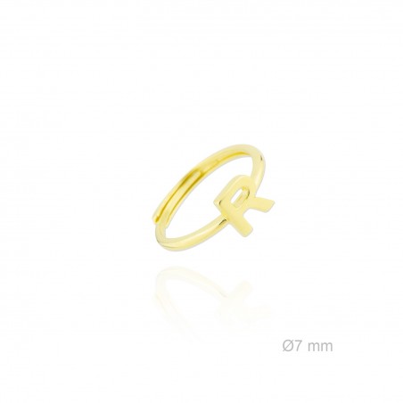 Bague en Argent | Lettre R
