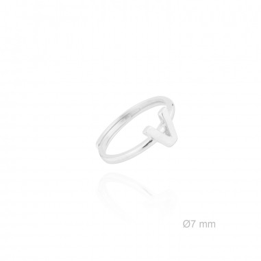Silver ring | Letter V