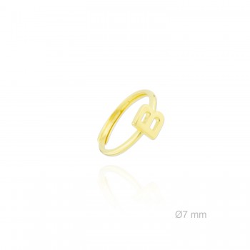 Bague en Argent | Lettre B